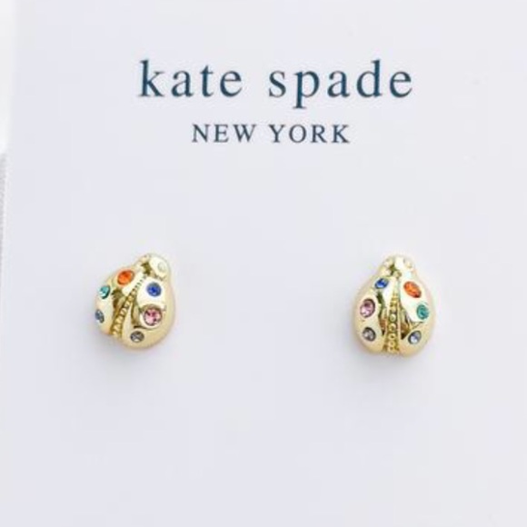 Kate Spade Nature Walk Ladybug Stud Earrings - Picture 6 of 8